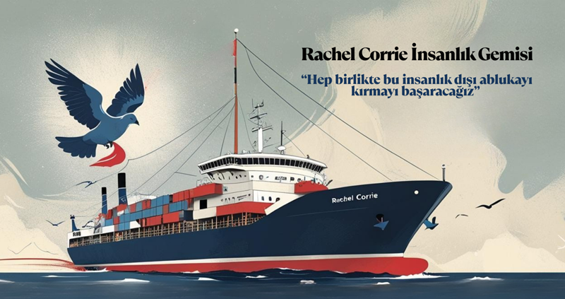 Rachel Corrie İnsanlık Gemisi Logosu